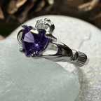 Purple Heart Claddagh Ring Ring La Vie Bien Purple Heart Claddagh Ring