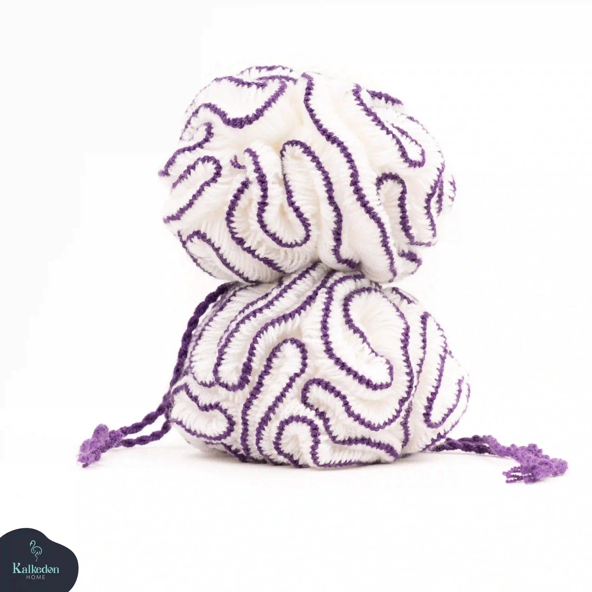Organic Cotton Shower Pouf by Kalkedon Towels