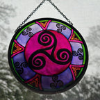 Purple Swirls Celtic Spiral Suncatcher Gifts La Vie Bien Purple Swirls Celtic Spiral Suncatcher