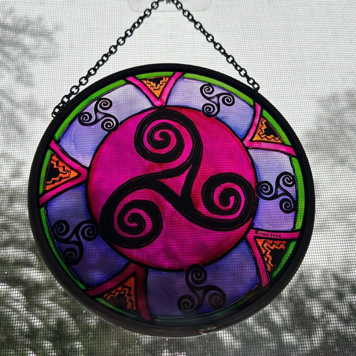 Purple Swirls Celtic Spiral Suncatcher Gifts La Vie Bien Purple Swirls Celtic Spiral Suncatcher
