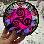 Purple Swirls Celtic Spiral Suncatcher Gifts La Vie Bien Purple Swirls Celtic Spiral Suncatcher