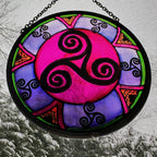 Purple Swirls Celtic Spiral Suncatcher Gifts La Vie Bien Purple Swirls Celtic Spiral Suncatcher