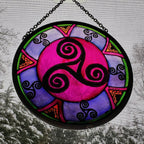 Purple Swirls Celtic Spiral Suncatcher Gifts La Vie Bien Purple Swirls Celtic Spiral Suncatcher