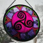 Purple Swirls Celtic Spiral Suncatcher Gifts La Vie Bien Purple Swirls Celtic Spiral Suncatcher