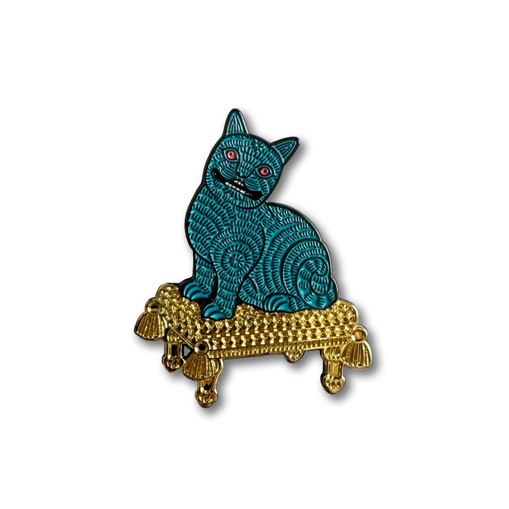 Purrquoise Enamel Pin JEWELRY La Vie Bien Purrquoise Enamel Pin