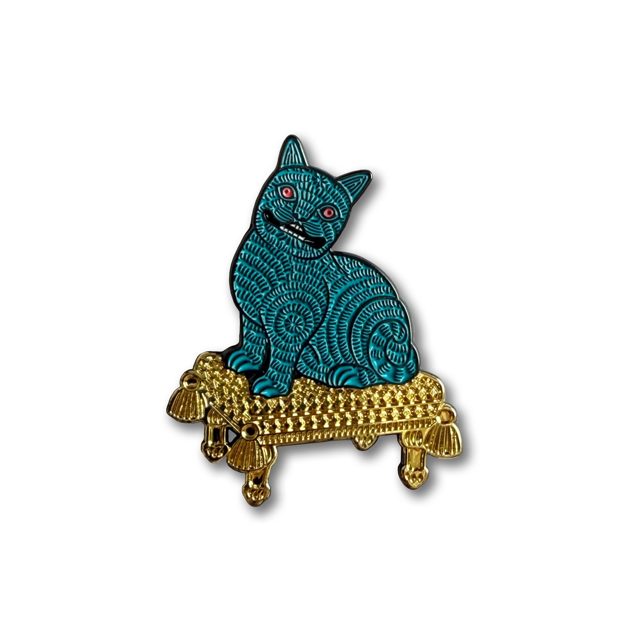 Purrquoise Enamel Pin JEWELRY La Vie Bien Purrquoise Enamel Pin