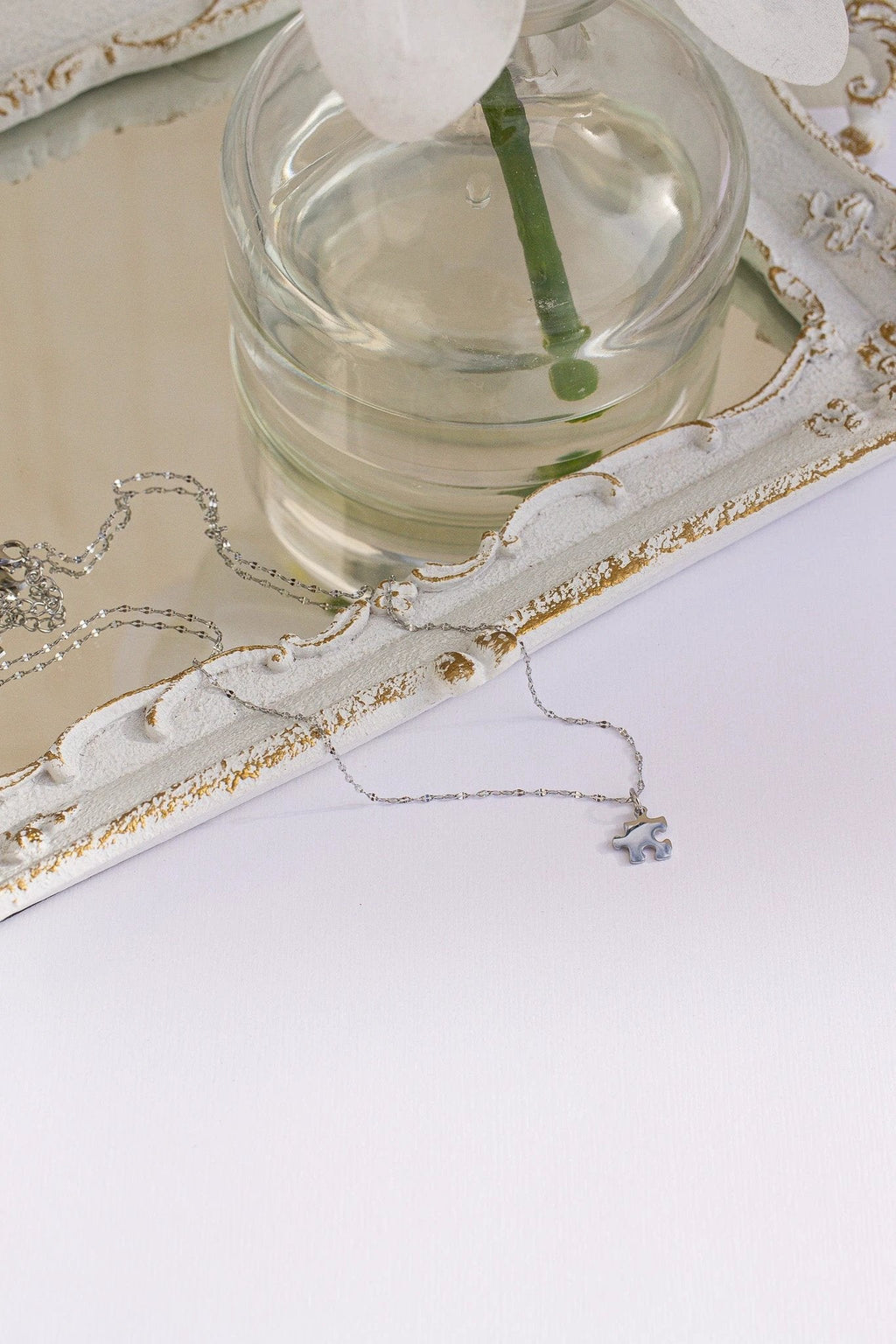 Puzzle Piece Necklace by Rose & Clay