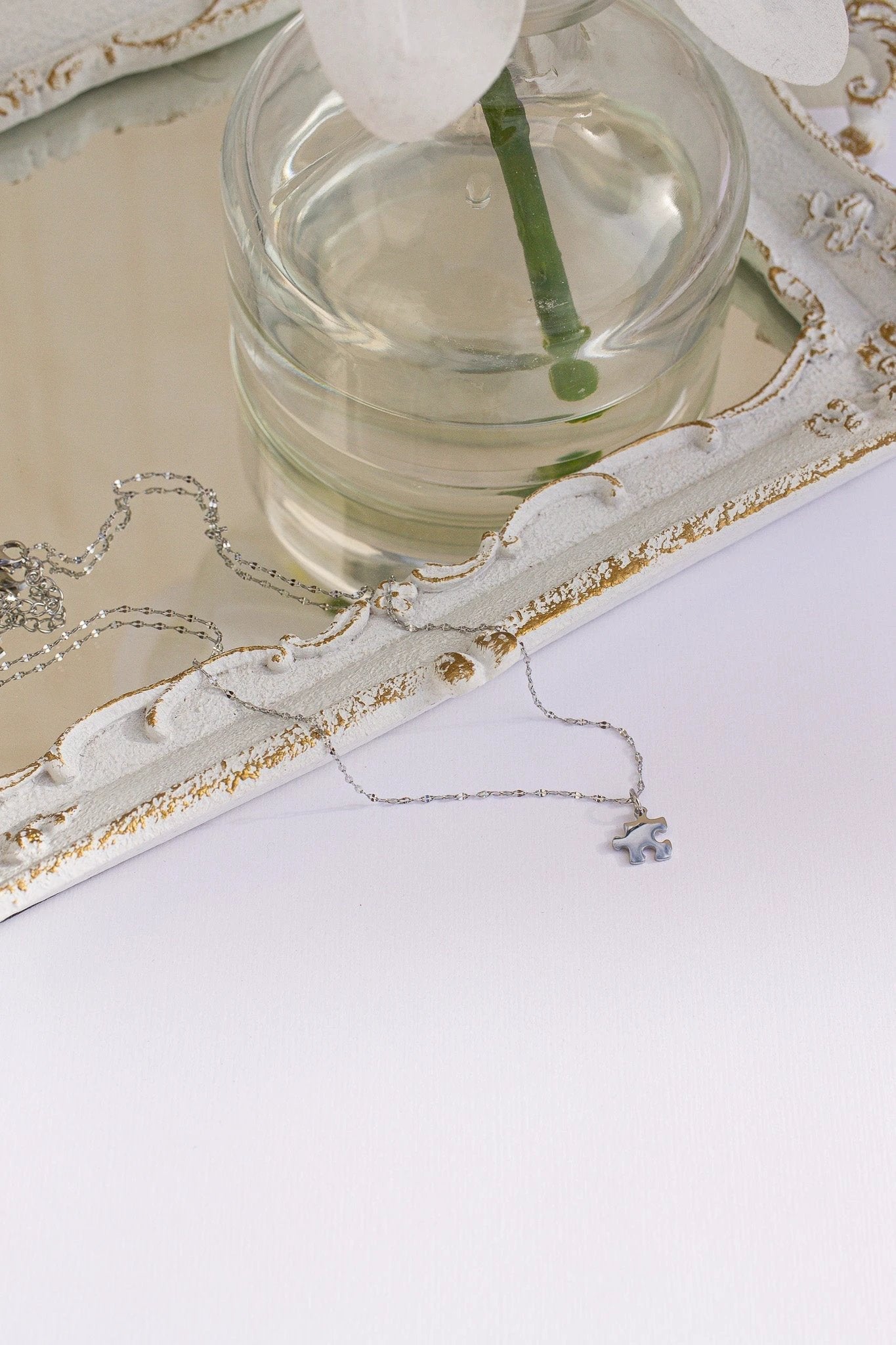 Puzzle Piece Necklace by Rose & Clay