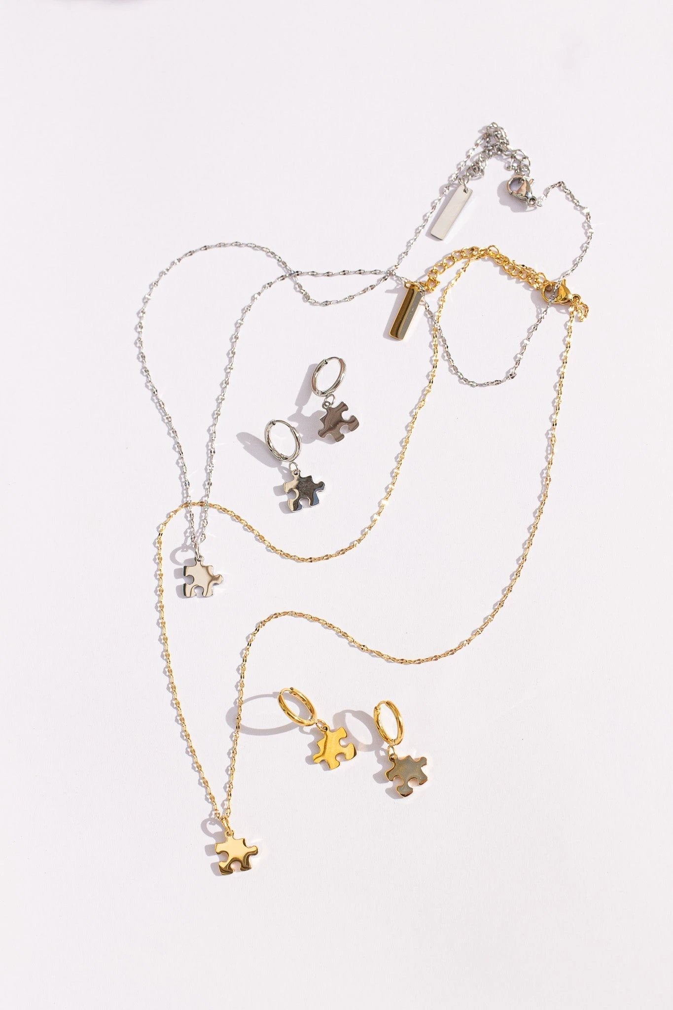 Puzzle Piece Necklace by Rose & Clay