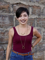 Pyramid Pendant Necklace by Fair Anita