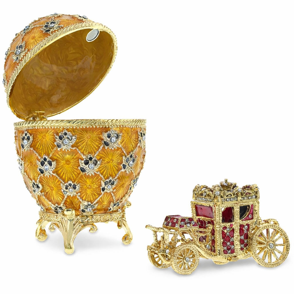 1897 Coronation Royal Imperial Easter Egg 3.8 Inches Tall