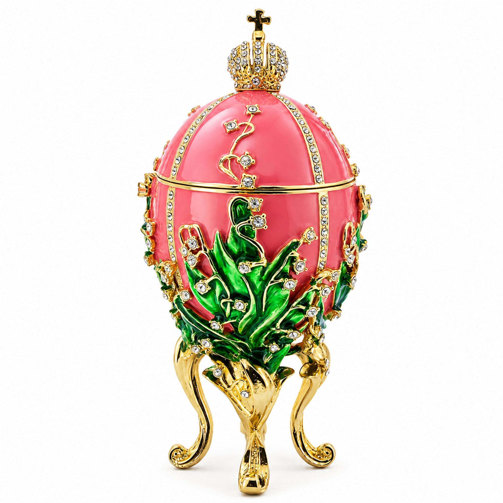1898 Lilies of the Valley Royal Imperial Easter Egg 6.25 Inches