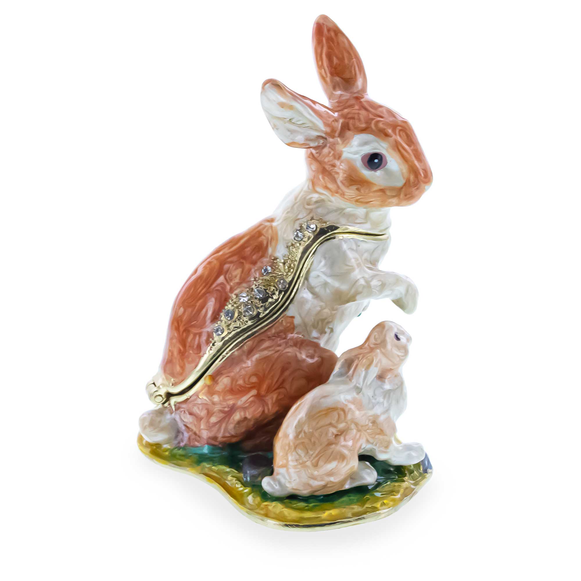 Bunny Family Trinket Box 3.25 Inches