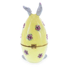 Bunny in the Easter Egg Metal Trinket Box Figurine