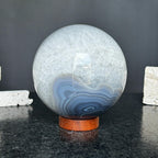 Quartz sphere with agate layers, Crystal Ball 4 Lb, Large Agate sphere, Top quality crystal ball Amethyst Geodes La Vie Bien Quartz sphere with agate layers, Crystal Ball 4 Lb, Large Agate sphere, Top quality crystal ball