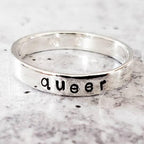 QUEER Skinny Band Ring Rings La Vie Bien QUEER Skinny Band Ring