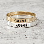 QUEER Skinny Band Ring Rings La Vie Bien QUEER Skinny Band Ring