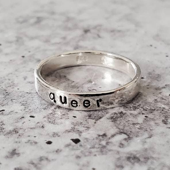 QUEER Skinny Band Ring Rings La Vie Bien QUEER Skinny Band Ring