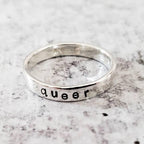 QUEER Skinny Band Ring Rings La Vie Bien QUEER Skinny Band Ring