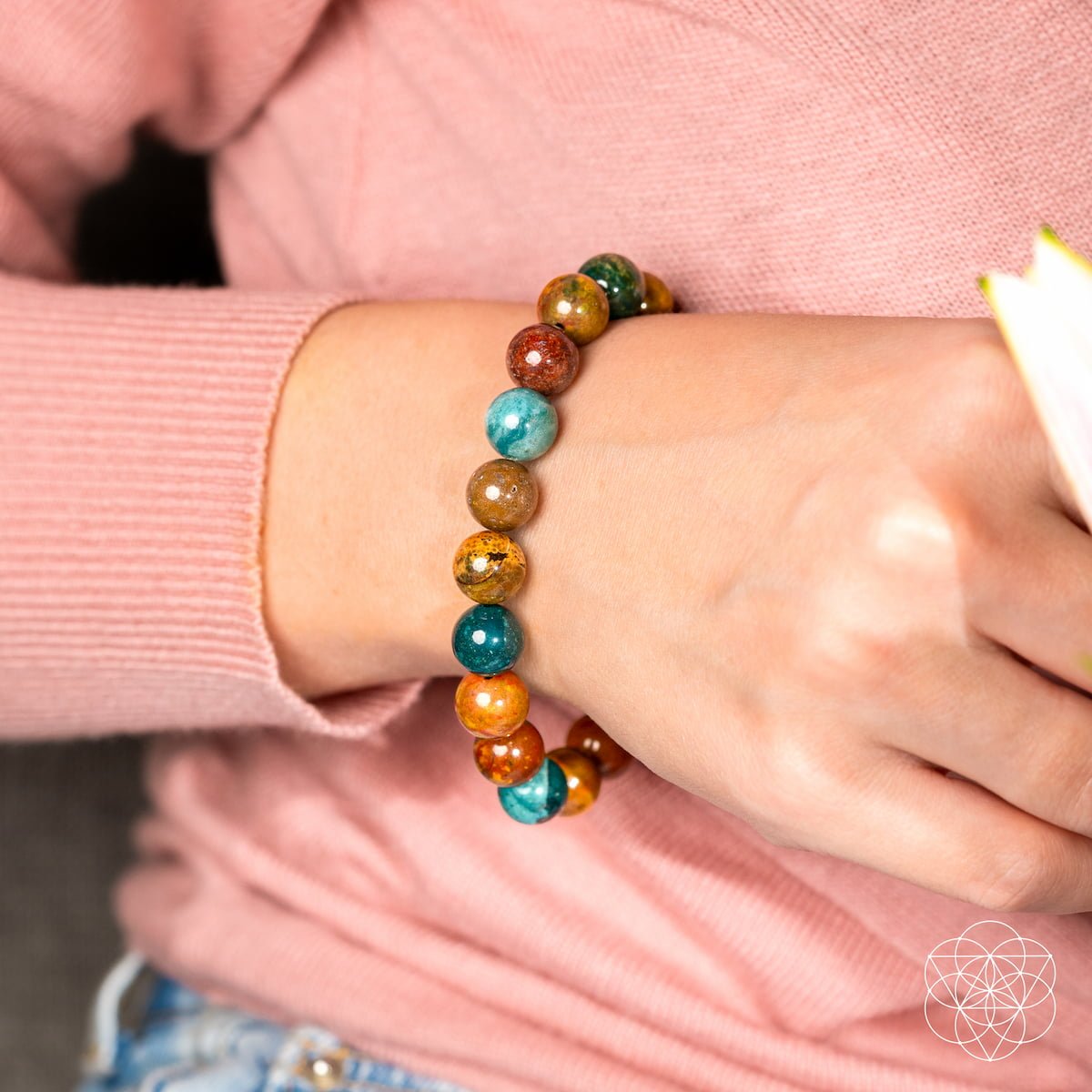 Quiet My Mind – Ocean Jasper Bracelet Bracelet La Vie Bien Quiet My Mind – Ocean Jasper Bracelet