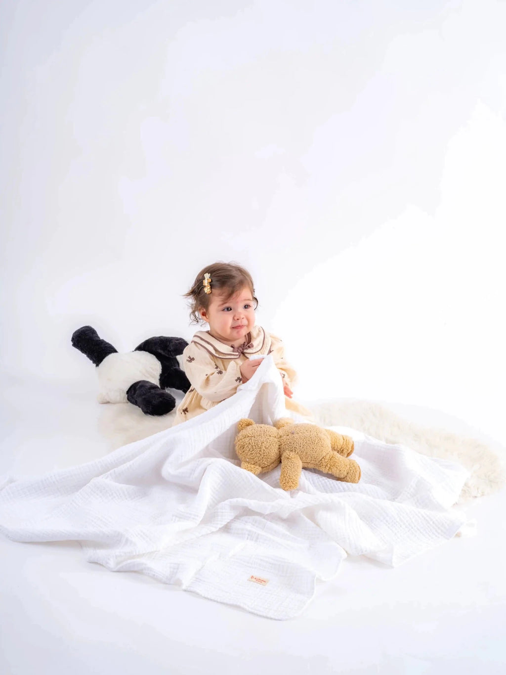 Quilted 4 Layers Muslin Blanket by Kalkedon Towels
