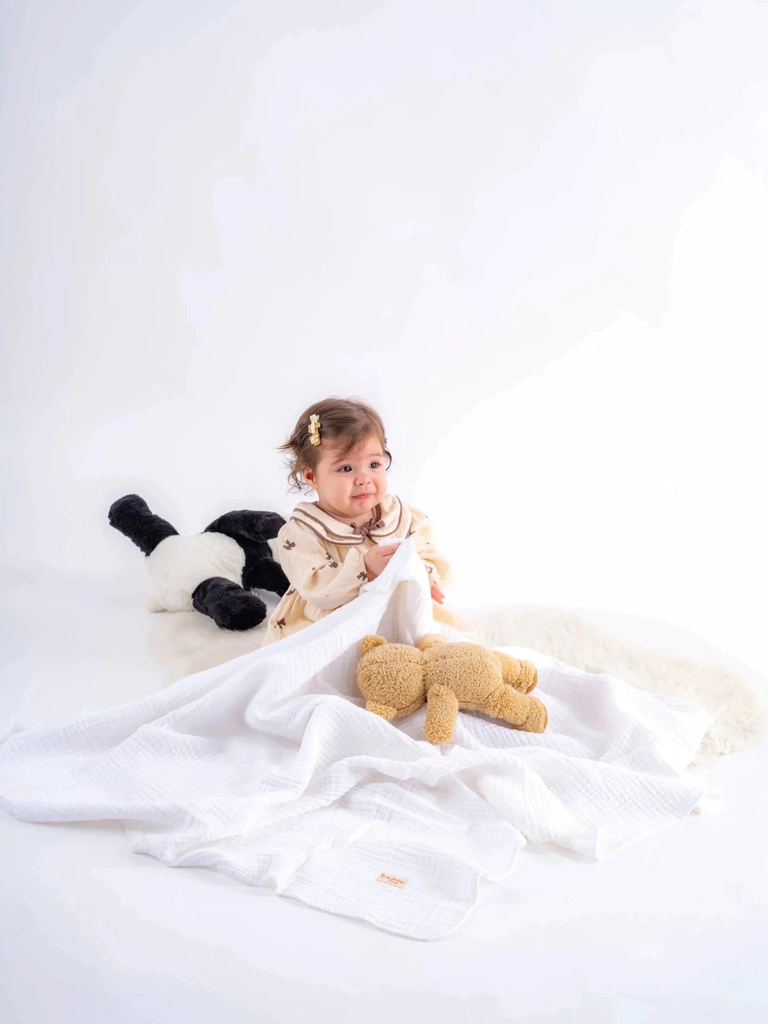 Quilted 4 Layers Muslin Blanket by Kalkedon Towels