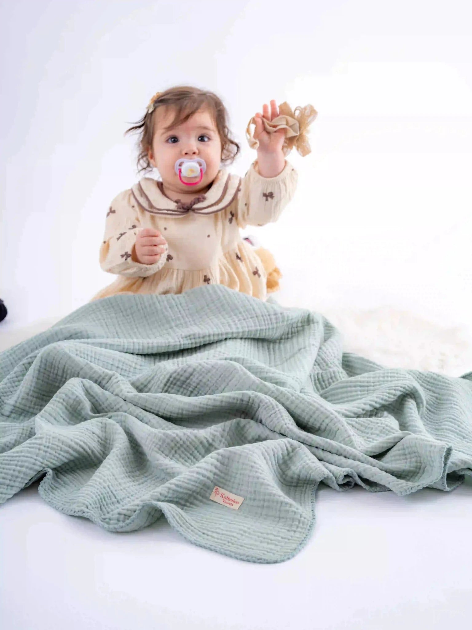 Quilted 4 Layers Muslin Blanket by Kalkedon Towels