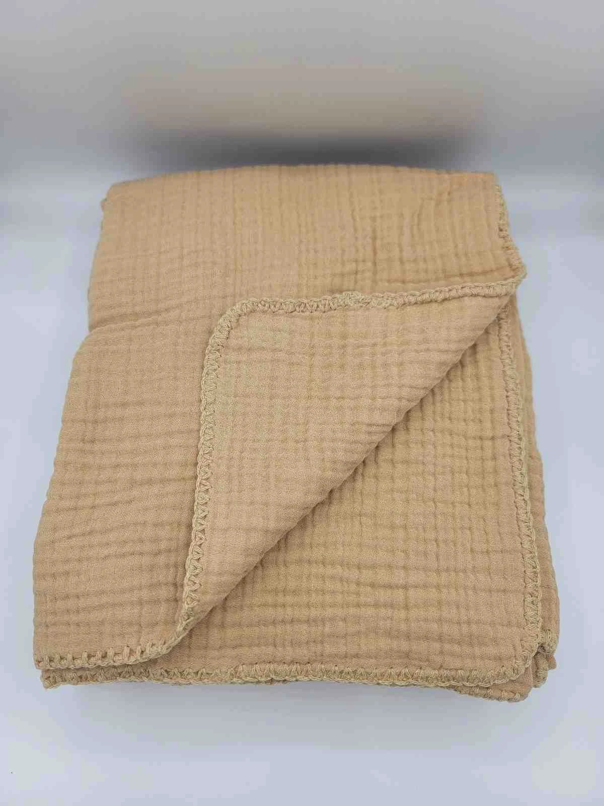 Quilted 4 Layers Muslin Blanket by Kalkedon Towels