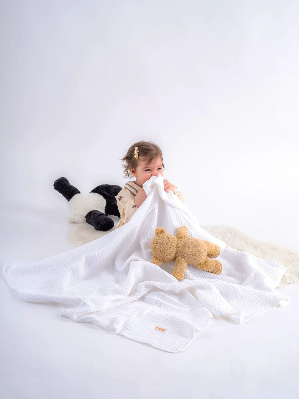 Quilted 4 Layers Muslin Blanket by Kalkedon Towels