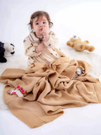 Quilted 4 Layers Muslin Blanket by Kalkedon Towels