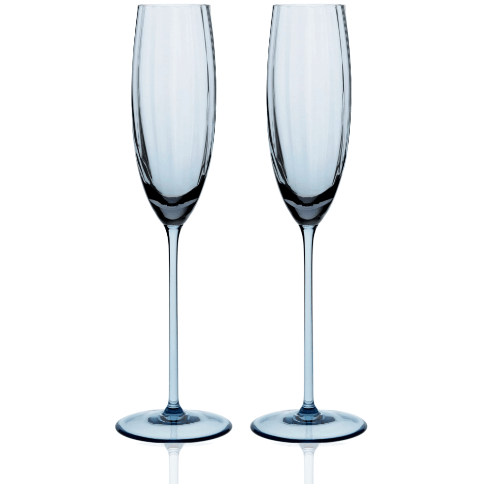 Quinn Mouth - Blown Crystal Glassware – Premium Coastal Entertaining (Ocean Blue) Tableware La Vie Bien Quinn Mouth - Blown Crystal Glassware – Premium Coastal Entertaining (Ocean Blue)
