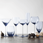 Quinn Mouth - Blown Crystal Glassware – Premium Coastal Entertaining (Ocean Blue) Tableware La Vie Bien Quinn Mouth - Blown Crystal Glassware – Premium Coastal Entertaining (Ocean Blue)