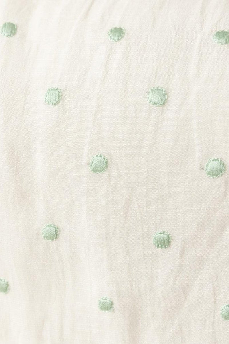 Saloni White Midi Dress with Embroidery