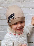 Raccoon Cashmere Hat - Toddler hat La Vie Bien Raccoon Cashmere Hat - Toddler