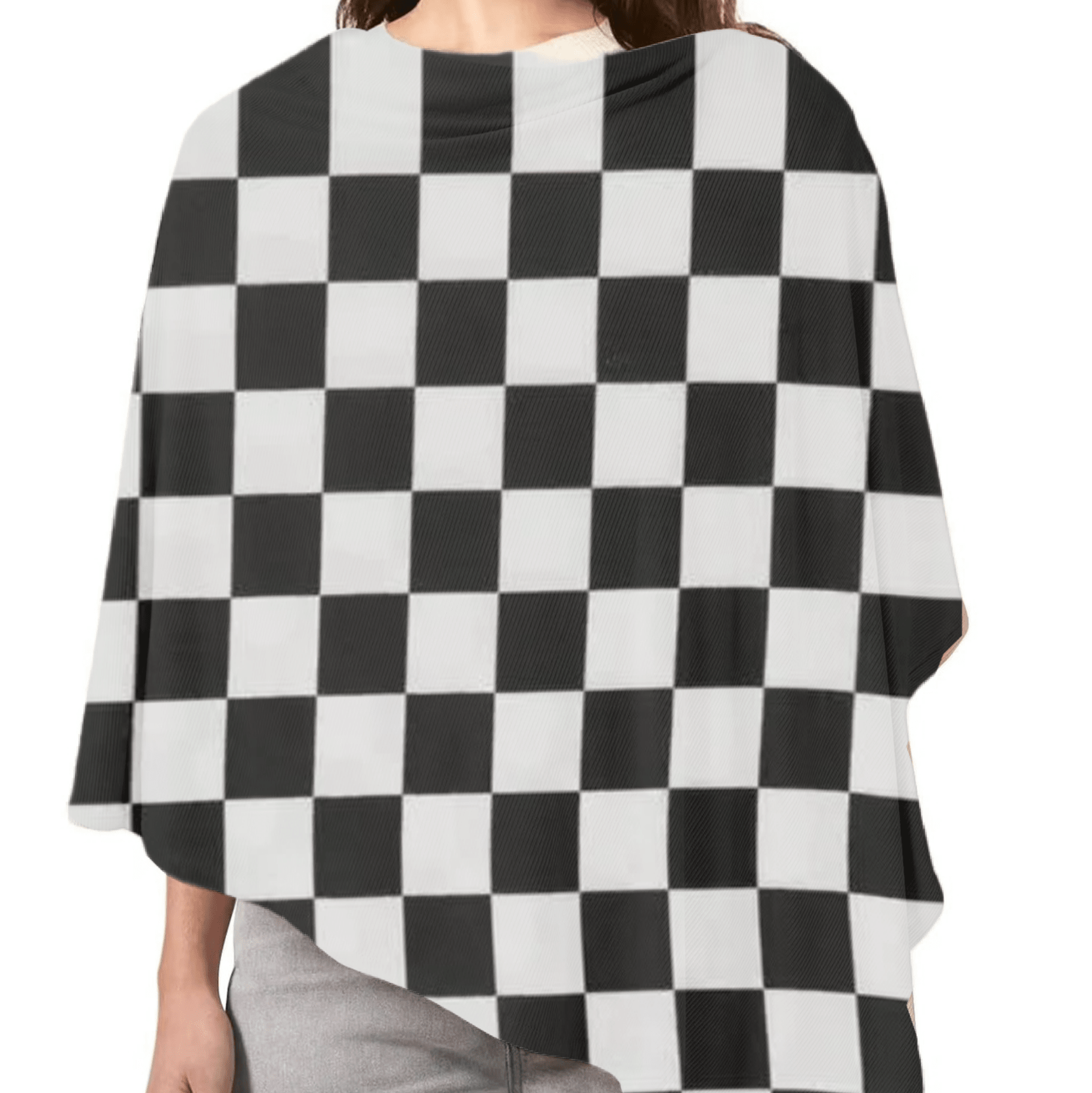 Race Black & White Checkered Carseat Cover La Vie Bien Race Black & White Checkered Carseat Cover
