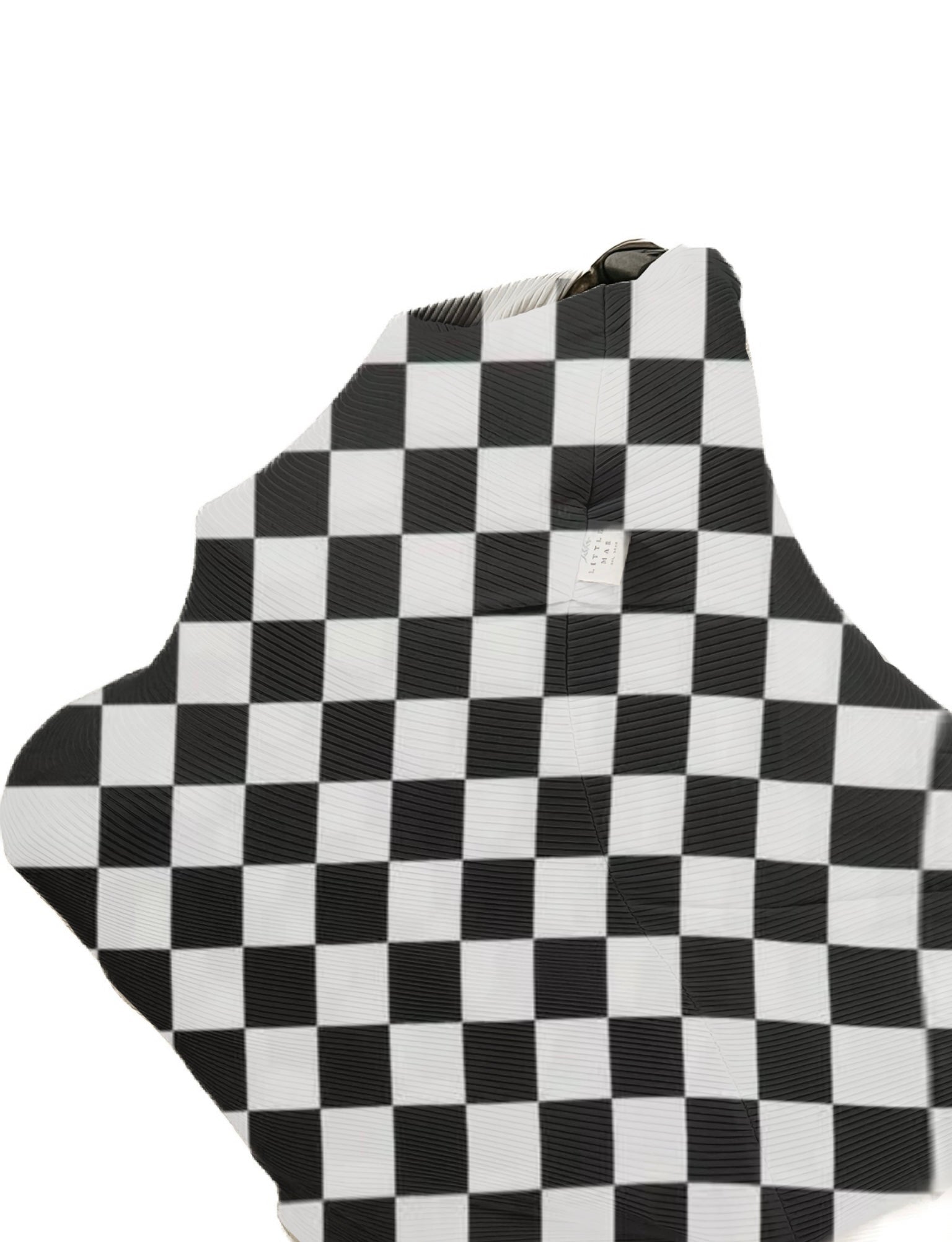 Race Black & White Checkered Carseat Cover La Vie Bien Race Black & White Checkered Carseat Cover
