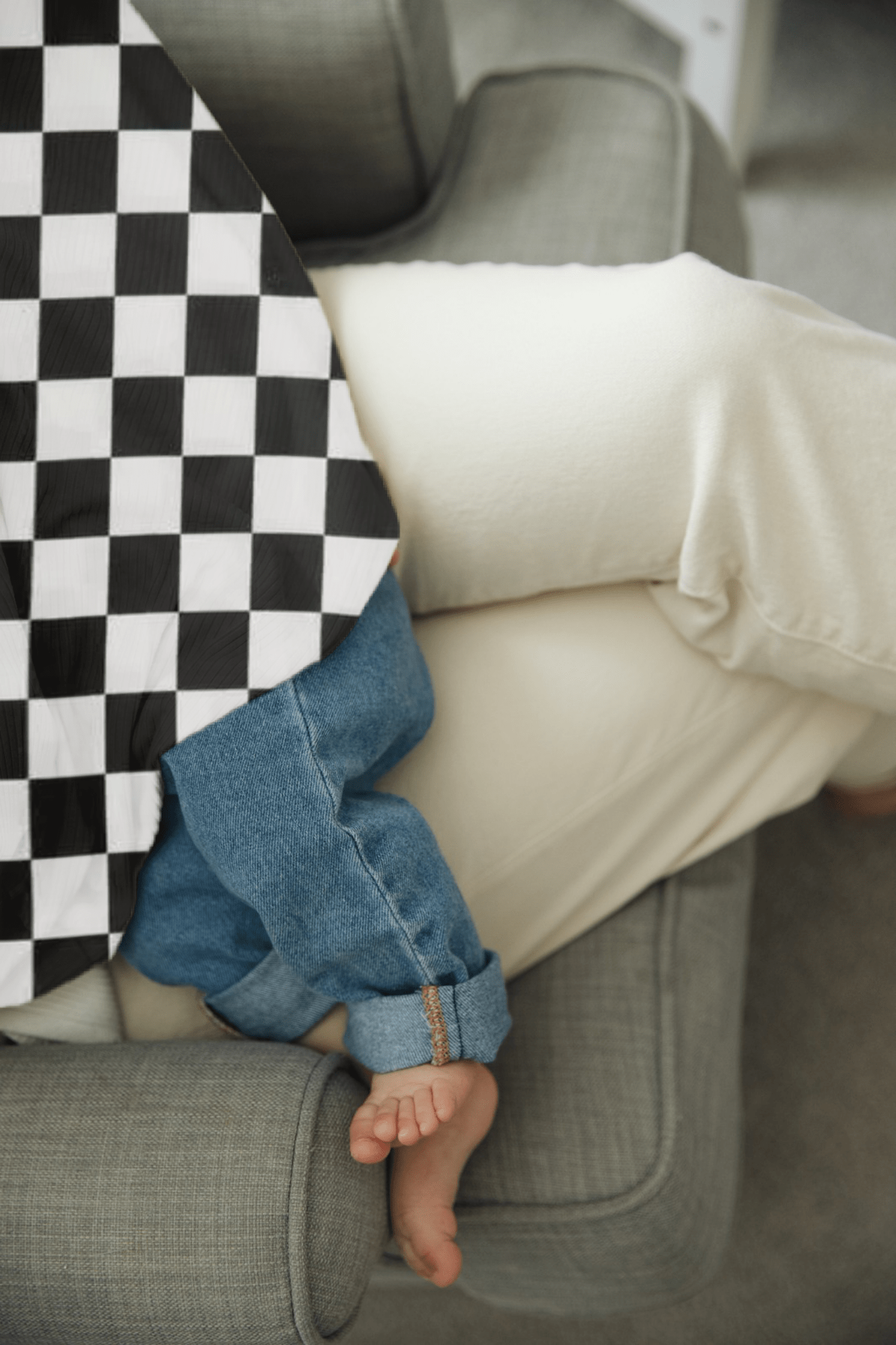 Race Black & White Checkered Carseat Cover La Vie Bien Race Black & White Checkered Carseat Cover