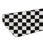 Race Black & White Checkered Crib Sheet by Little Mae & Co