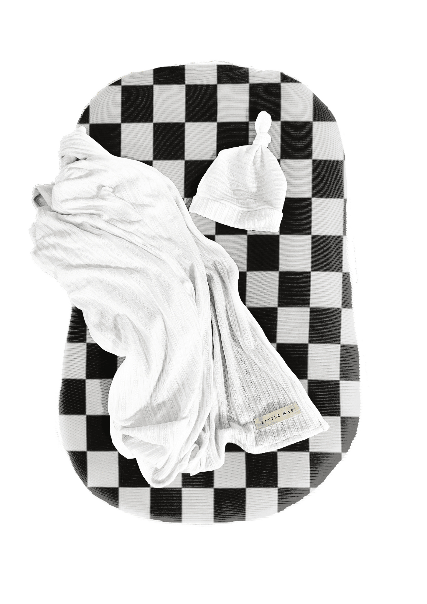 Race Checkered Baby Lounger Cover La Vie Bien Race Checkered Baby Lounger Cover