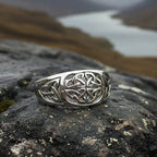 Radelia Celtic Knot Ring in Sterling Silver La Vie Bien Radelia Celtic Knot Ring in Sterling Silver