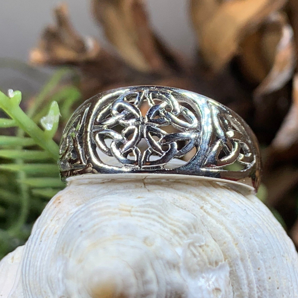 Radelia Celtic Knot Ring in Sterling Silver La Vie Bien Radelia Celtic Knot Ring in Sterling Silver