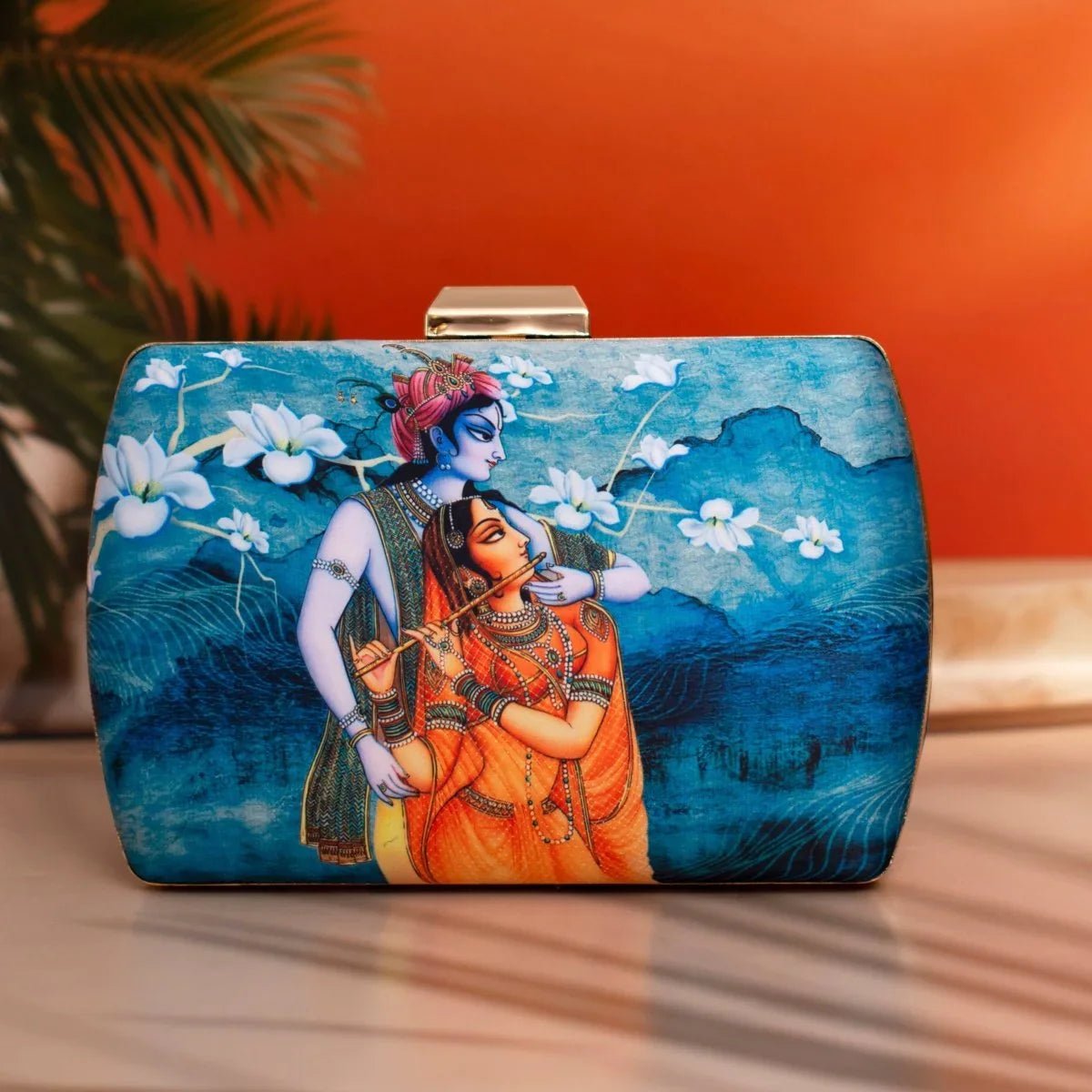 Radha Krishna Printed Clutch La Vie Bien Radha Krishna Printed Clutch