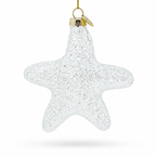 Radiant White Star "Love" Glass Christmas Ornament Christmas Ornaments > Stars La Vie Bien Radiant White Star "Love" Glass Christmas Ornament