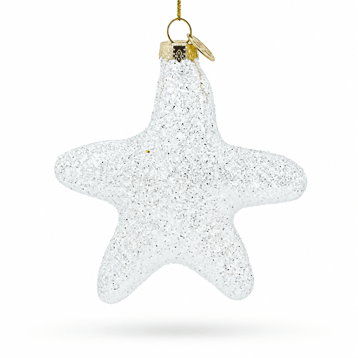 Radiant White Star "Love" Glass Christmas Ornament Christmas Ornaments > Stars La Vie Bien Radiant White Star "Love" Glass Christmas Ornament