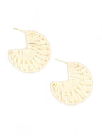 Raffia Hoop Earrings by Fair Anita