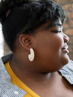 Raffia Hoop Earrings by Fair Anita