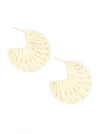 Raffia Hoop Earrings by Fair Anita