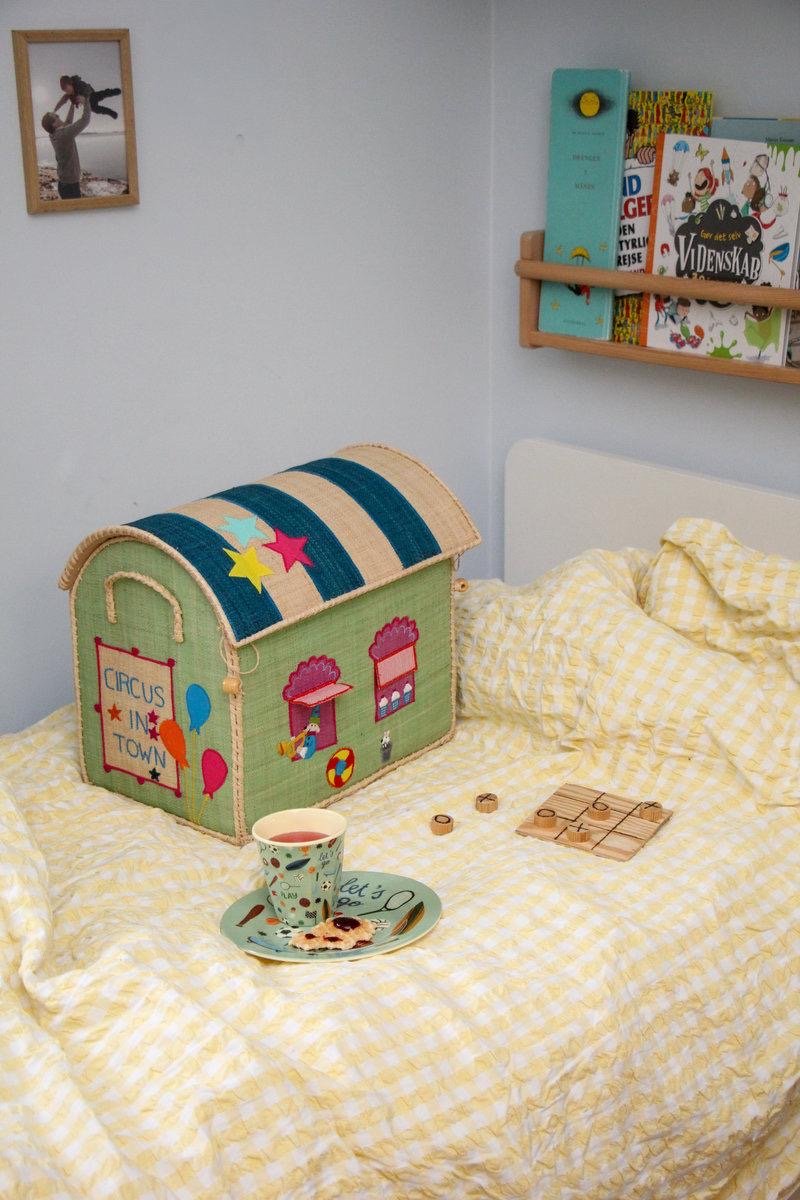 Raffia Storage House - Circus theme Set of 3 Kids La Vie Bien Raffia Storage House - Circus theme Set of 3
