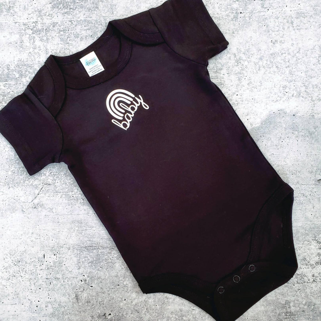 Rainbow Baby Short Sleeve Baby Bodysuit OR Toddler Tee Kids' Clothes La Vie Bien Rainbow Baby Short Sleeve Baby Bodysuit OR Toddler Tee