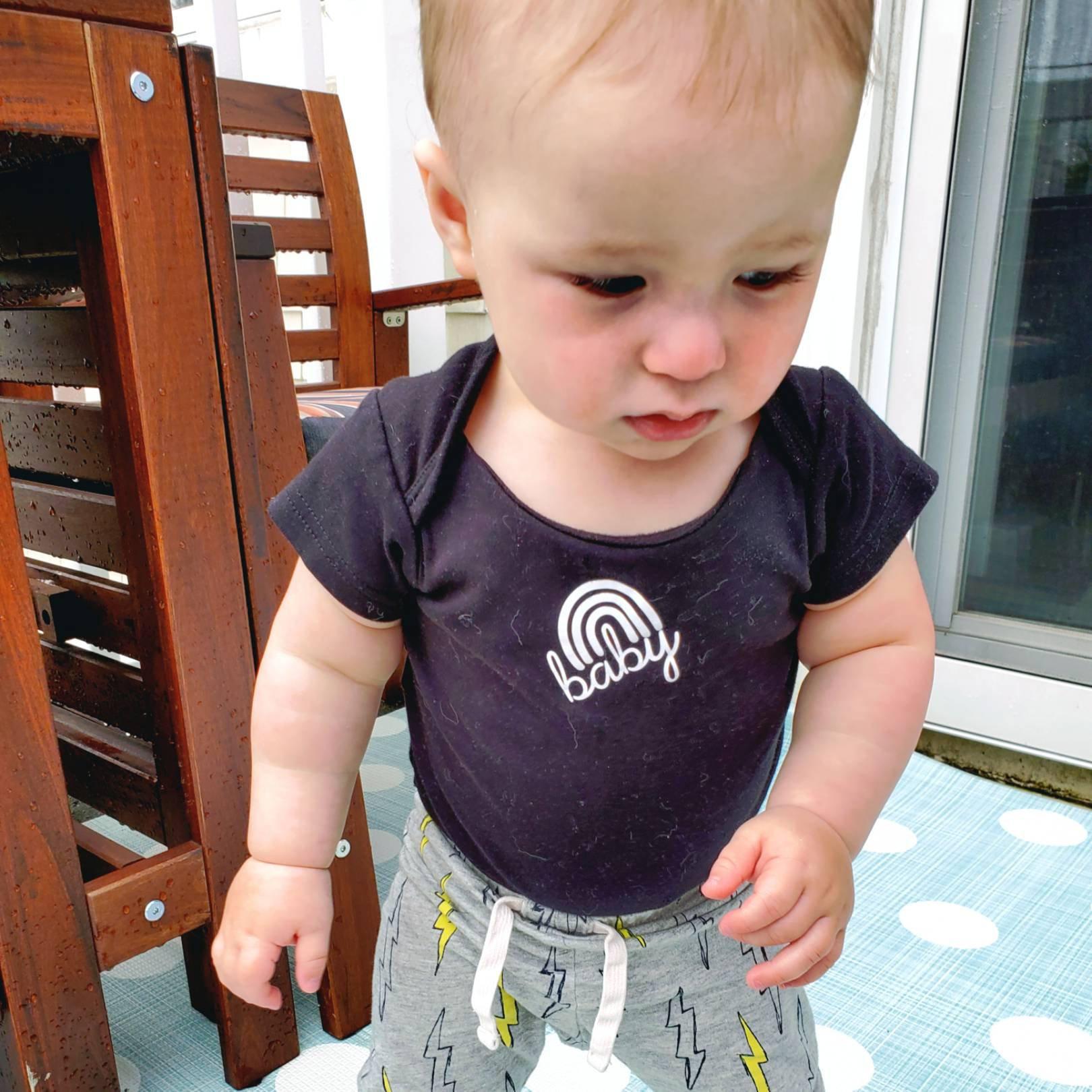 Rainbow Baby Short Sleeve Baby Bodysuit OR Toddler Tee Kids' Clothes La Vie Bien Rainbow Baby Short Sleeve Baby Bodysuit OR Toddler Tee